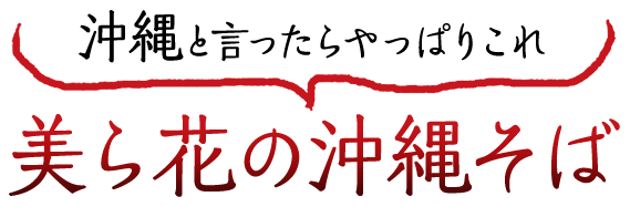 沖縄と言ったらやっぱりこれ美ら花の沖縄そば